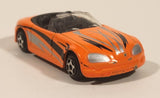 MotorMax No. 6068 Convertible Bright Orange Die Cast Toy Sports Car Vehicle