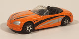 MotorMax No. 6068 Convertible Bright Orange Die Cast Toy Sports Car Vehicle
