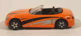 MotorMax No. 6068 Convertible Bright Orange Die Cast Toy Sports Car Vehicle
