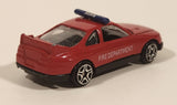 Motor Max Fire Department Chief Red w/ Blue Lights No. 6071 Die Cast Toy Car Emergency Rescue Vehicle
