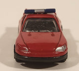 Motor Max Fire Department Chief Red w/ Blue Lights No. 6071 Die Cast Toy Car Emergency Rescue Vehicle