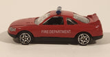 Motor Max Fire Department Chief Red w/ Blue Lights No. 6071 Die Cast Toy Car Emergency Rescue Vehicle