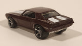 2011 Hot Wheels Street Beasts '69 Camaro Metallic Burgundy Die Cast Toy Muscle Car Vehicle