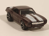 2011 Hot Wheels Street Beasts '69 Camaro Metallic Burgundy Die Cast Toy Muscle Car Vehicle