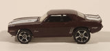 2011 Hot Wheels Street Beasts '69 Camaro Metallic Burgundy Die Cast Toy Muscle Car Vehicle
