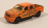 MotorMax No. 6043 Ford F-150 4x4 Truck Powerful Bright Orange Die Cast Toy Car Vehicle