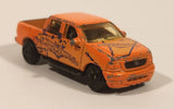MotorMax No. 6043 Ford F-150 4x4 Truck Powerful Bright Orange Die Cast Toy Car Vehicle