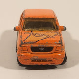 MotorMax No. 6043 Ford F-150 4x4 Truck Powerful Bright Orange Die Cast Toy Car Vehicle