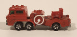 Vintage Tomica No. 29 Hino Fire Engine Ladder Truck 1/125 Scale Red Die Cast Toy Car Emergency Rescue Vehicle