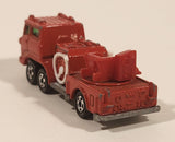 Vintage Tomica No. 29 Hino Fire Engine Ladder Truck 1/125 Scale Red Die Cast Toy Car Emergency Rescue Vehicle