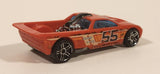 2013 Hot Wheels Vertical Velocity Bedlam Truck #55 Jones Azlan Dark Orange Red Die Cast Toy Car Vehicle