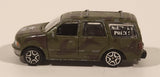 Motor Max Super Wheels No. 6021 Ford Expedition Military Police Green Camo Die Cast Toy Car SUV Vehicle