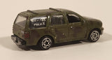 Motor Max Super Wheels No. 6021 Ford Expedition Military Police Green Camo Die Cast Toy Car SUV Vehicle
