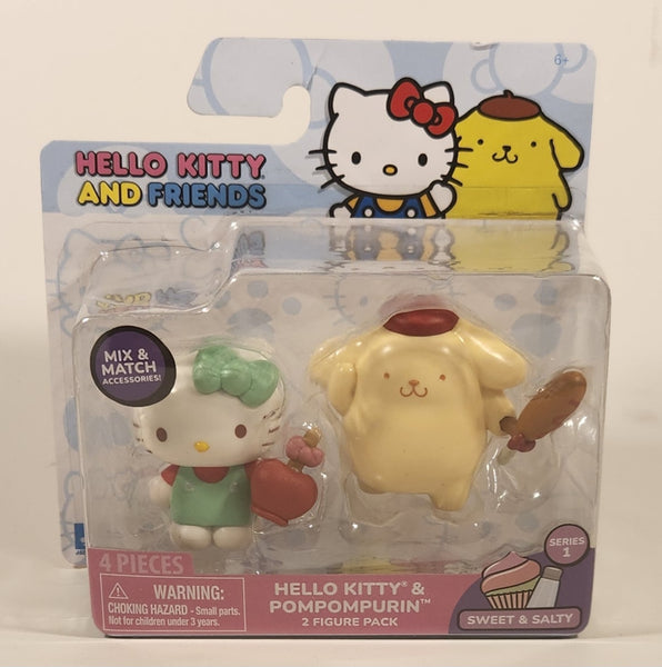 2024 Jazwares Sanrio Hello Kitty And Friends Mix & Match Accessories Series 1 Sweet & Salty Hello Kitty & Pompompurin 2 Figure Pack New in Package