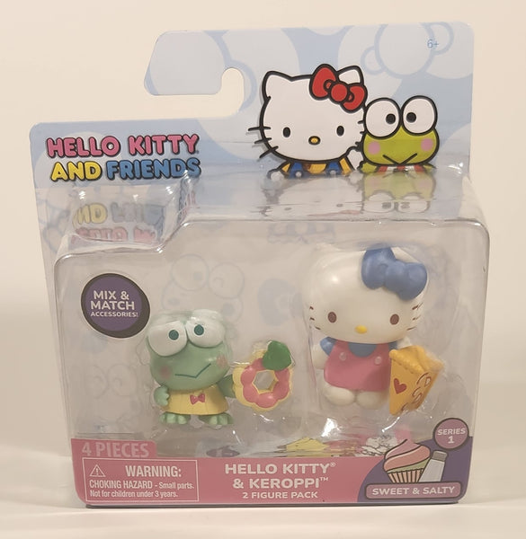 2024 Jazwares Sanrio Hello Kitty And Friends Mix & Match Accessories Series 1 Sweet & Salty Hello Kitty & Keroppi 2 Figure Pack New in Package
