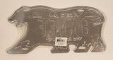 Banff Alberta Wilde Rose Country Polar Bear Shaped Embossed Metal Vehicle License Plate New in Plastic