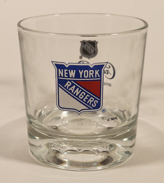Rare Limited Release Crown Royal "NHL Rocks" New York Rangers Hockey Team Clear Glass Whisky Cup
