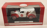 2013 Motor Max Coca Cola 1940 Ford Sedan Delivery Christmas Santa Claus ...the gift of thirst White and Red 1:24 Scale Die Cast Toy Car Vehicle on Base New in Box