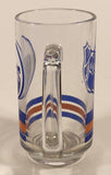 1990s Edmonton Oilers NHL Ice Hockey Team 5 1/2" Tall Glass Beer Mug Cup