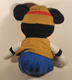 Walt Disney World Disneyland Resort Mickey Mouse Fisherman Camper Hiker 17" Plush Stuffed Toy