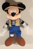 Disney Parks Authentic Original Mickey Mouse Fisherman Camper Hiker 14" Plush Stuffed Toy