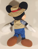 Disney Parks Authentic Original Mickey Mouse Fisherman Camper Hiker 14" Plush Stuffed Toy