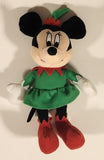 2013 Disney Enterprises Minnie Mouse Christmas Elf 10" Plush Stuffed Toy