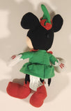 2013 Disney Enterprises Minnie Mouse Christmas Elf 10" Plush Stuffed Toy
