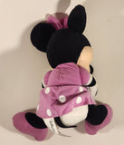 Rare Disney Minnie Mouse Holding Purple Easter Egg 12" Plush Stuffed Toy