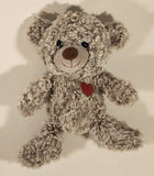 Walmart Valentine's Day Light Brown Heart Teddy Bear 9" Plush Stuffed Toy