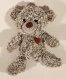 Walmart Valentine's Day Light Brown Heart Teddy Bear 9" Plush Stuffed Toy