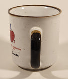 Rare Vintage I Love West Edmonton Mall Canada Hearts Rainbow and Cloud Themed Stoneware Coffee Mug Cup