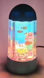 2003 Rabbit Tanaka Tropical Fish Aquarium 9 3/4" Tall Rotating Turning Motion Lamp Light