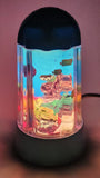 2003 Rabbit Tanaka Tropical Fish Aquarium 9 3/4" Tall Rotating Turning Motion Lamp Light