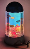 2003 Rabbit Tanaka Tropical Fish Aquarium 9 3/4" Tall Rotating Turning Motion Lamp Light