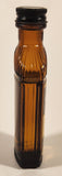 Rare Vintage National Drug And Chemical Company of Canada Limited Montreal Canada Camphorated Oil B. P. 2 Fl. Ounces Brown Amber Glass Bottle Near Full