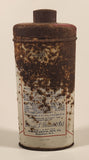 Vintage George L. Wernet D. DS Dr. Wernet's Powder For Holding Dental Plates Firmly In Place Keep Dry Tin Metal Can