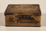 Vintage Imperial Tobacco Co of Canada Montreal Piccadilly London Smoking Mixture Hinged Tin Metal Container