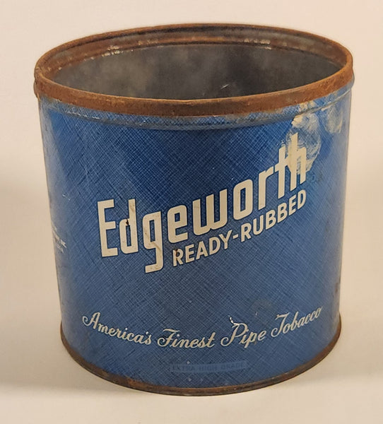 Vintage Larus & Brother Company Edgeworth Ready Rubbed Extra High Grade America's Finest Pipe Tobacco Tin Metal Can