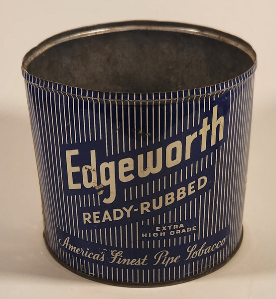 Vintage Larus & Brother Company Edgeworth Ready Rubbed Extra High Grade America's Finest Pipe Tobacco Tin Metal Can