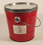 Vintage Burns & Co. Limited Calgary Canada Burns Pure Lard 3 Lbs Red Tin Metal Pail