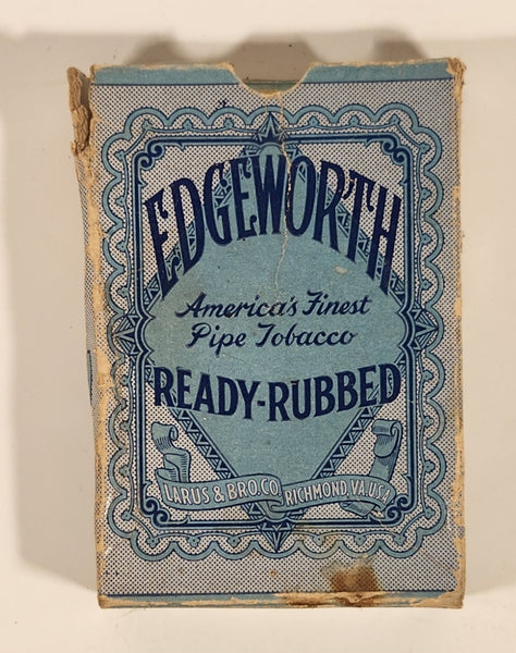 Antique Larus & Bro. Co Richmond, VA U.S.A. Edgeworth Ready-Rubbed America's Finest Pipe Tobacco Cardboard Package