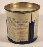 Vintage Pure Canadian Honey Blue and White Tin Metal Can