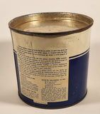 Vintage Pure Canadian Honey Blue and White Tin Metal Can