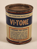 Rare Antique 1930s Vi-Tone A Nourishing Food Beverage Delicious And Nutritious Metal Can Hamilton Ontario