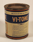 Rare Antique 1930s Vi-Tone A Nourishing Food Beverage Delicious And Nutritious Metal Can Hamilton Ontario