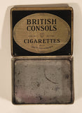 Vintage W.C. Macdonald British Consols Cigarettes Mild Sweet Old Virginia Hinged Tin Metal Container