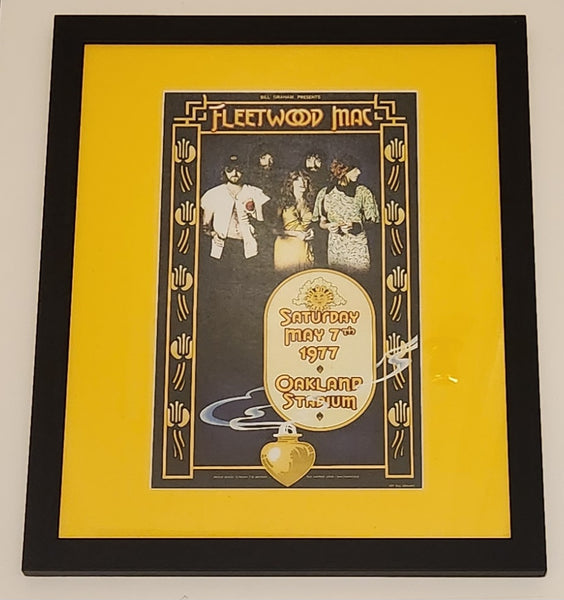 Vintage 1977 Bill Graham Presents Fleetwood Mac Saturday May 7th 1977 Oakland Stadium 18" x 22" Framed Lithograph Poster