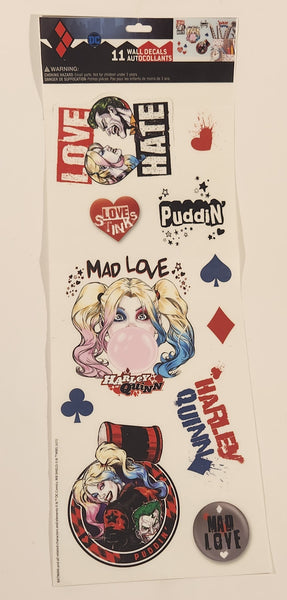 WBEI DC Comics Harley Quinn 11 Decal Wall Decals Sheet