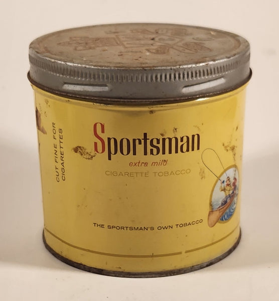 Vintage Sportsman Extra Mild Cigarette Tobacco Tin Metal Can